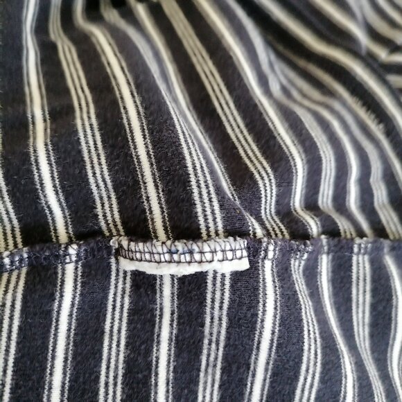 Lands' End Womens Blue Crew Neck Short Sleeve Striped T-Shirt Size XL 18-20 - Picture 6 of 6